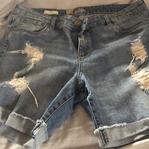 Kut From The Kloth Distressed Jean Shorts